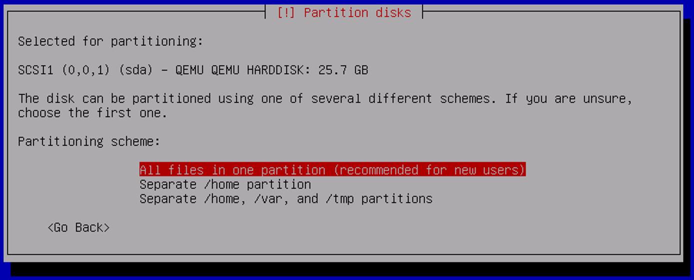 Debian 8 Partition Scheme Debian 8 Partition Scheme