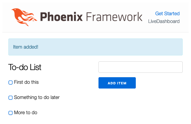 A custom Phoenix application A custom Phoenix application